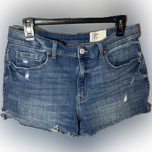 Cosmic Blue Love Denim Shorts
